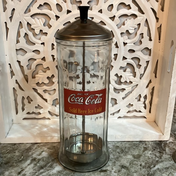 Coca Cola Dining Vintage Retro Cocacola Soda Straw Dispenser Poshmark